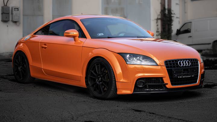 TECKWRAP RB19-HD Deep Orange fényes gyöngyház autófólia - Audi TT Coupe - 2 - Fotó - {PHOTO}