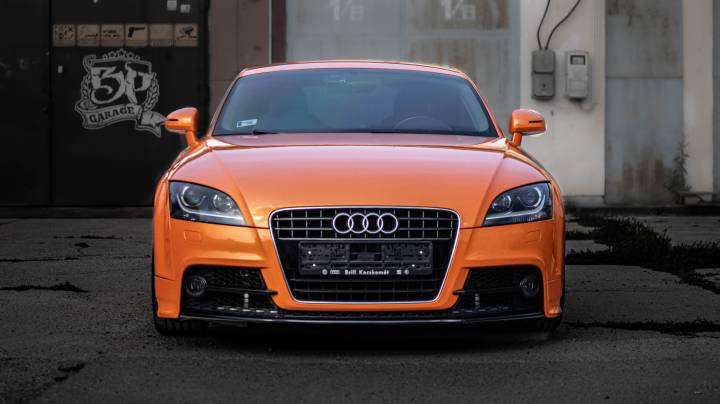 TECKWRAP RB19-HD Deep Orange fényes gyöngyház autófólia - Audi TT Coupe - 3 - Fotó - {PHOTO}
