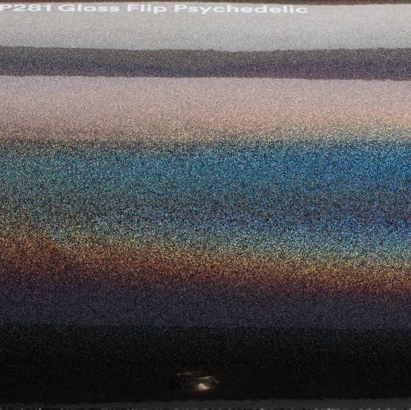A 3M 1080-GP281 Gloss Flip Psychedelic a 3M 1080 Series fényes autófóliák , megjelenésű fóliája. 3M 1080-GP281 Gloss Flip Psychedelic - Termékfotó