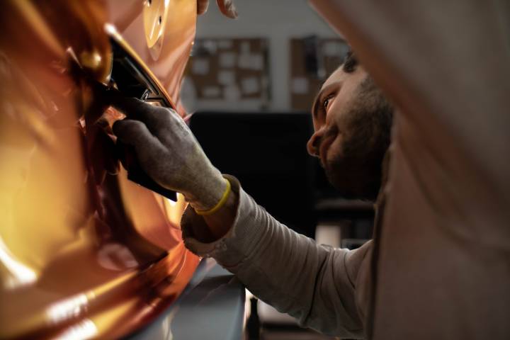 TECKWRAP RB08-HD Coral Peach fényes gyöngyház autófólia - BMW M4 - 2 - Kép TECKWRAP RB08-HD Coral Peach fényes gyöngyház autófólia - BMW M4 - 2 - Fotó - {PHOTO}